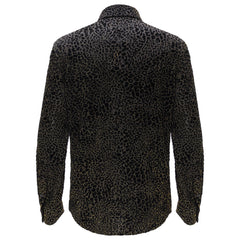 Dinner and Drinks Button-Up Shirt BLACK/GOLD
