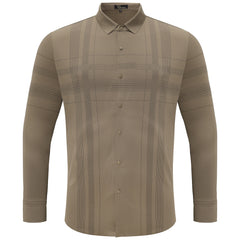 Noble Knight Plaid Button-Up KHAKI