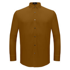 Silver Sophistication Button-Up Shirt KHAKI