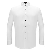 Silver Sophistication Button-Up Shirt WHITE