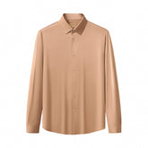 SIGNATURE SATIN STITCHLESS LS Shirt TAUPE