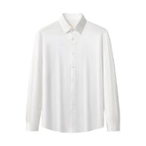 SIGNATURE SATIN STITCHLESS LS Shirt WHITE