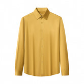 SIGNATURE SATIN STITCHLESS LS Shirt YELLOW