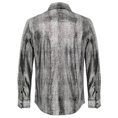 Bright Affluence Button-Up Shirt SILVER