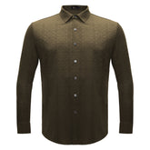 Power Flex Button-Up Shirt BROWN