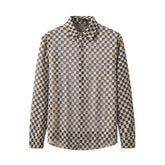 Textured Grid Shirt GREY