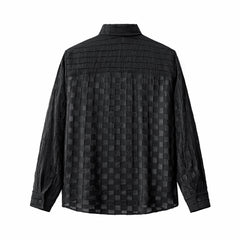 Haven Textured Long Sleeve Shirt BLACK
