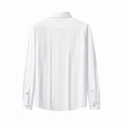 Tonal Leopard Jacquard Shirt WHITE