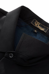 Velvet Core LS button up Shirt BLACK