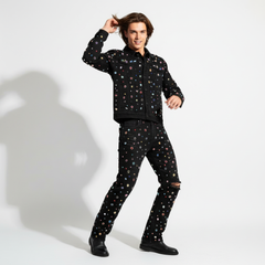 Prism Gem Denim Pant – Century Penthouse BLACK