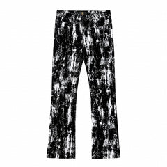 Flocked Eclipse Denim Pant – Century Penthouse BLACK