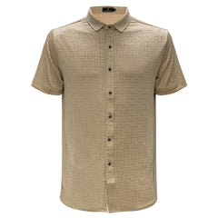 Grecian Grace Shirt - Century Penthouse KHAKI