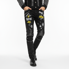 CITY SHINE Pants BLACK