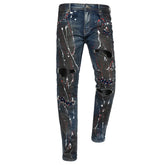 STREET EDGE Denim Pants DENIM/RED