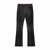 Obsidian Distressed Denim Pant BLACK