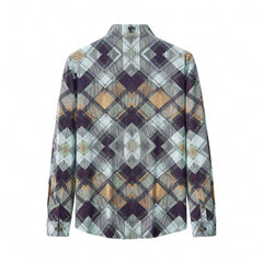 Diamond Plaid Stretch Shirt – El Baron KHAKI