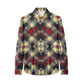 Diamond Plaid Stretch Shirt – El Baron RED