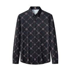 Geometric Seamless Shirt – El Baron BLACK