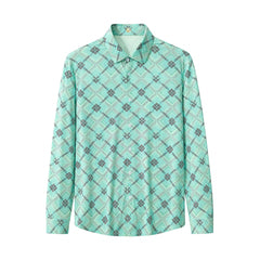 Geometric Seamless Shirt – El Baron PISTACHIO