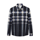 Heritage Plaid Stretch Woven Shirt-El Baron NAVY