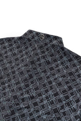 Seamless Geo Print Shirt – El Baron BLACK