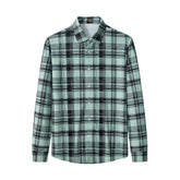 Seamless Plaid Stretch Shirt – El Baron GREEN