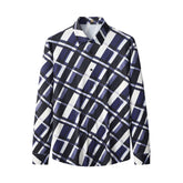 Seamless Bold Plaid Shirt – El Baron BLUE