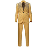 Golden Radiance Crystal Suit Set-YELLOW/GUN