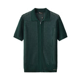 Breeze Mesh Zip Knit SS Shirt HUNTER GREEN
