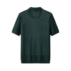 Breeze Mesh Zip Knit SS Shirt HUNTER GREEN