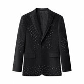 Radiant Hex Crystal Blazer BLACK/BLACK