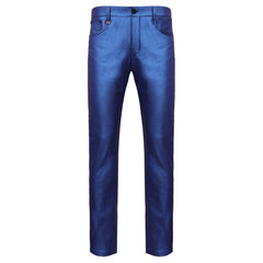 Versatile Vogue Metallic Jeans BLUE