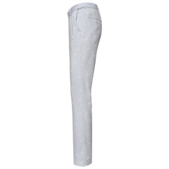 Dapper Details Pants WHITE/SILVER