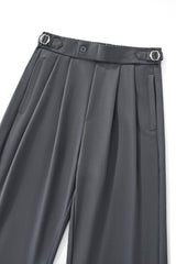 Wellington Side-Tab Trousers GREY