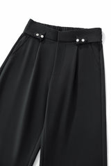 Kingsley Side-Tab Trousers BLACK