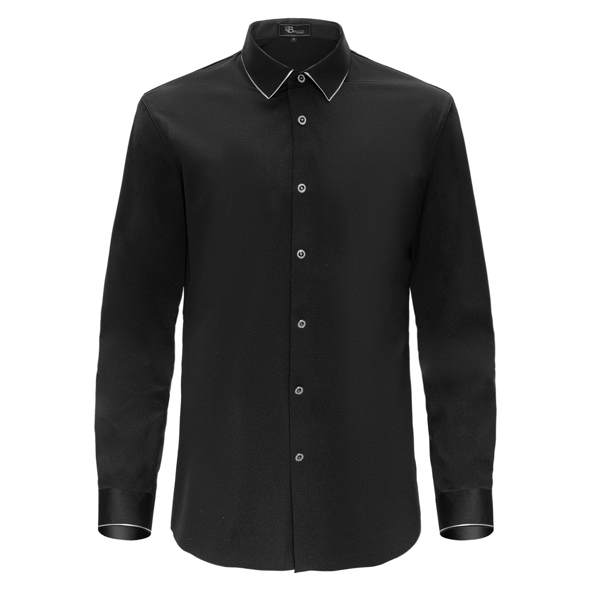 Imperial Essence Button-Up Shirt BLACK/SILVER