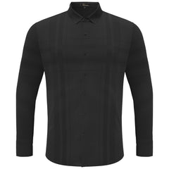 Noble Knight Plaid Button-Up BLACK