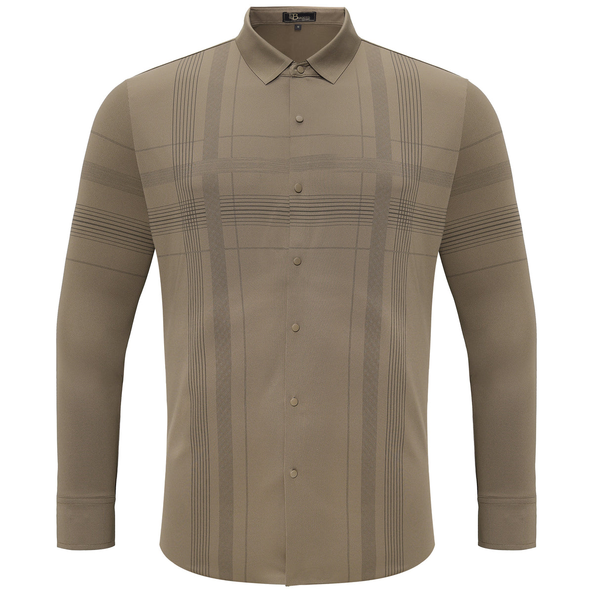 Noble Knight Plaid Button-Up KHAKI