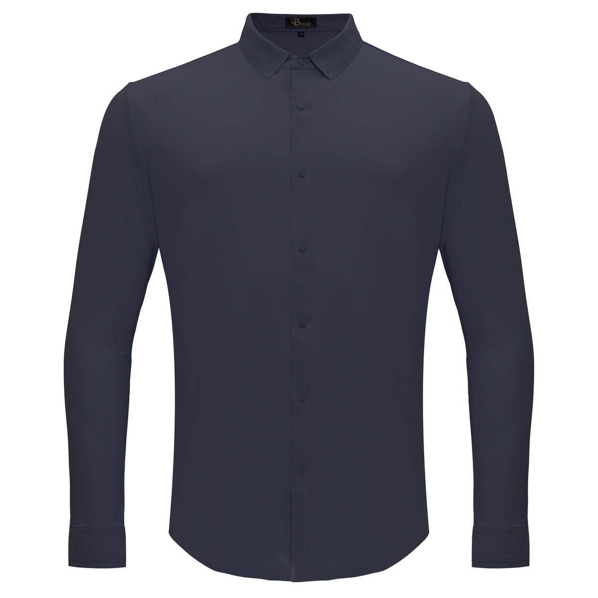 Olympic Victory Button-Up Shirt GREY BLUE