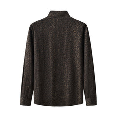 Noir Cheetah Stitchless LS Shirt BLACK