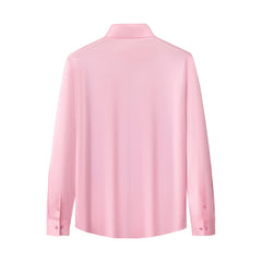 SIGNATURE SATIN STITCHLESS LS Shirt PINK