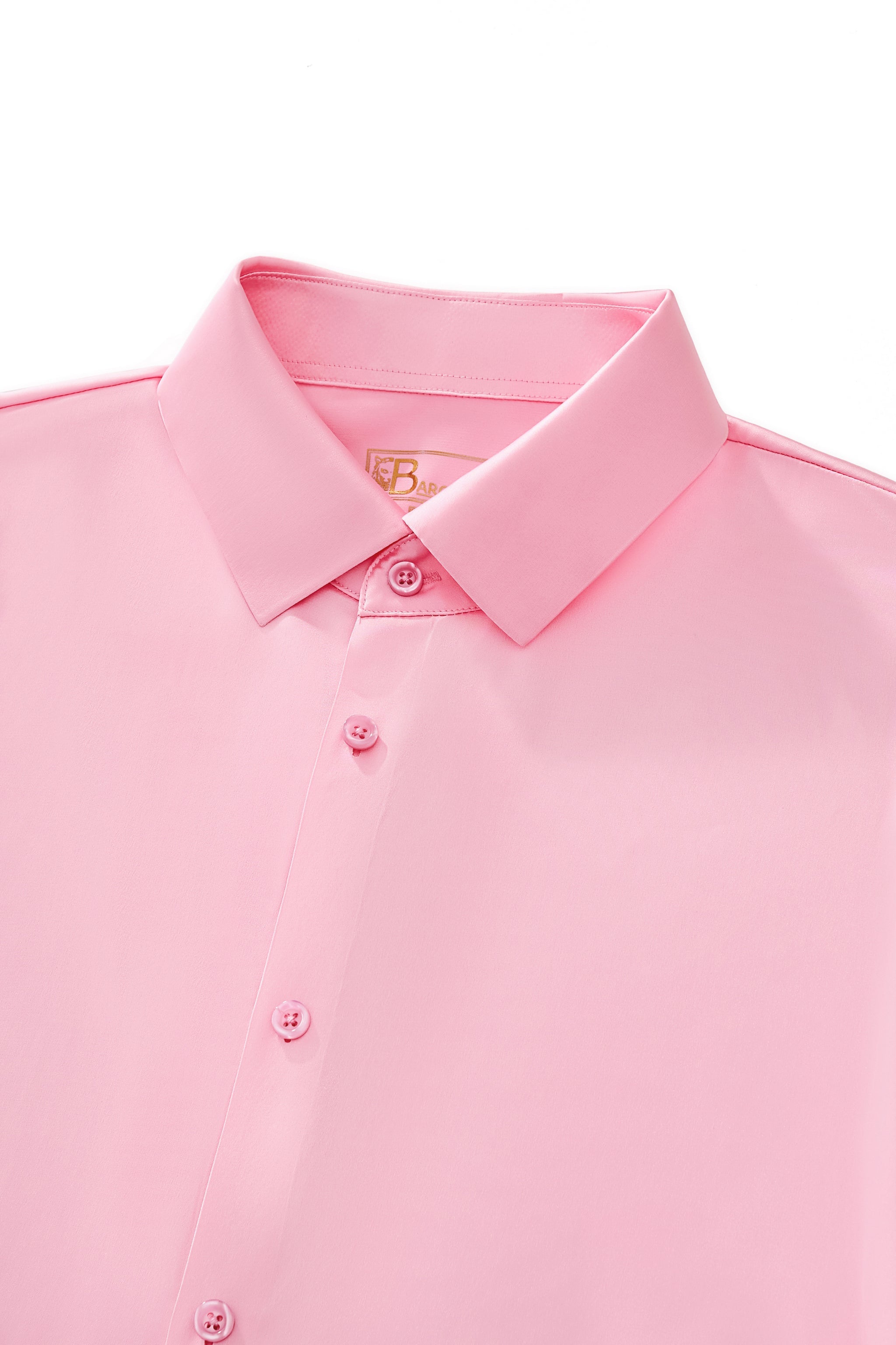 SIGNATURE SATIN STITCHLESS LS Shirt PINK
