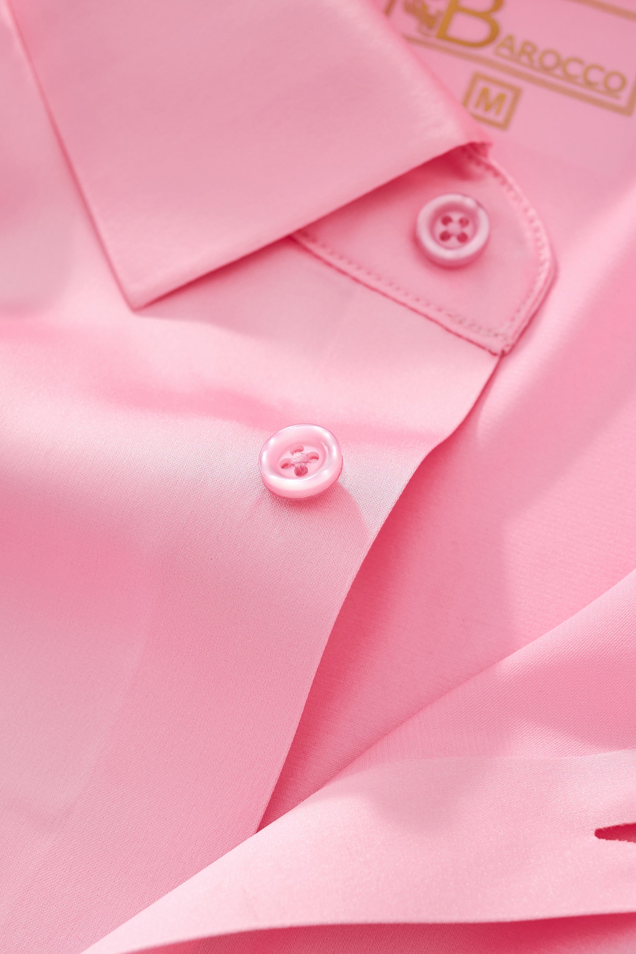 SIGNATURE SATIN STITCHLESS LS Shirt PINK