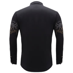 Nightfall Crest Shirt BLACK/GUN GOLD