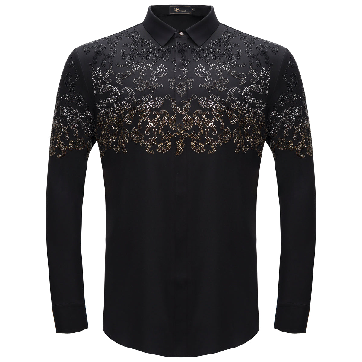 Nightfall Crest Shirt BLACK/GUN GOLD