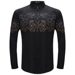 Nightfall Crest Shirt BLACK/GUN GOLD
