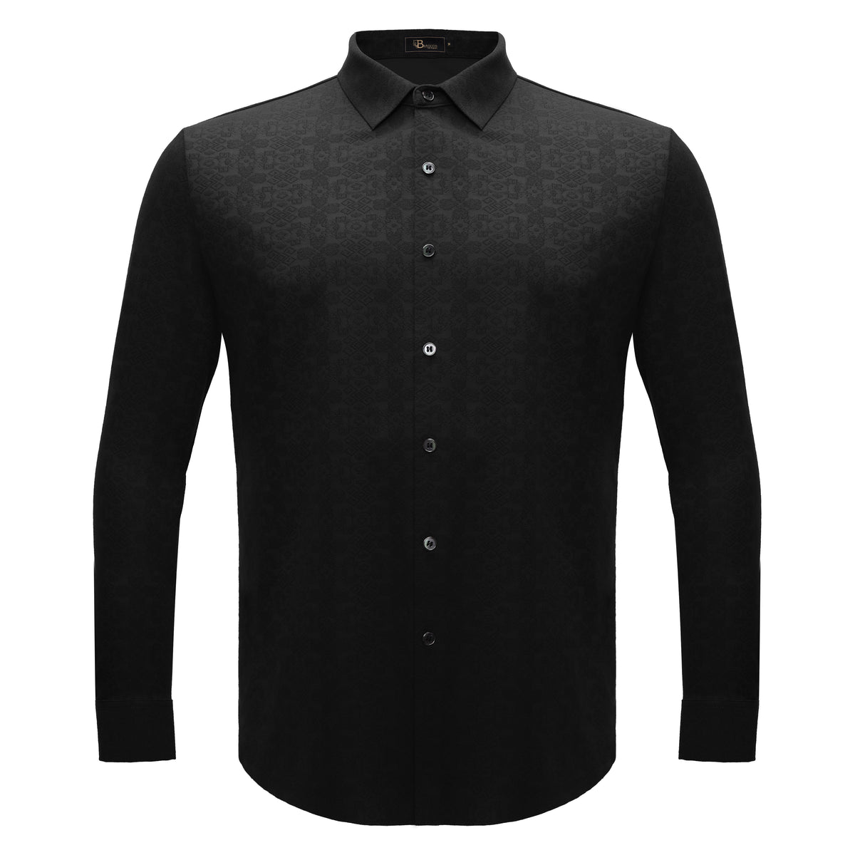Power Flex Button-Up Shirt BLACK