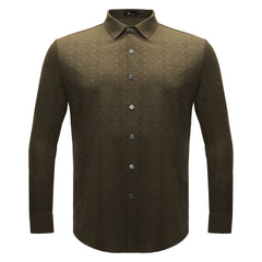 Power Flex Button-Up Shirt BROWN