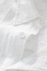 Haven Textured Long Sleeve Shirt WHITE