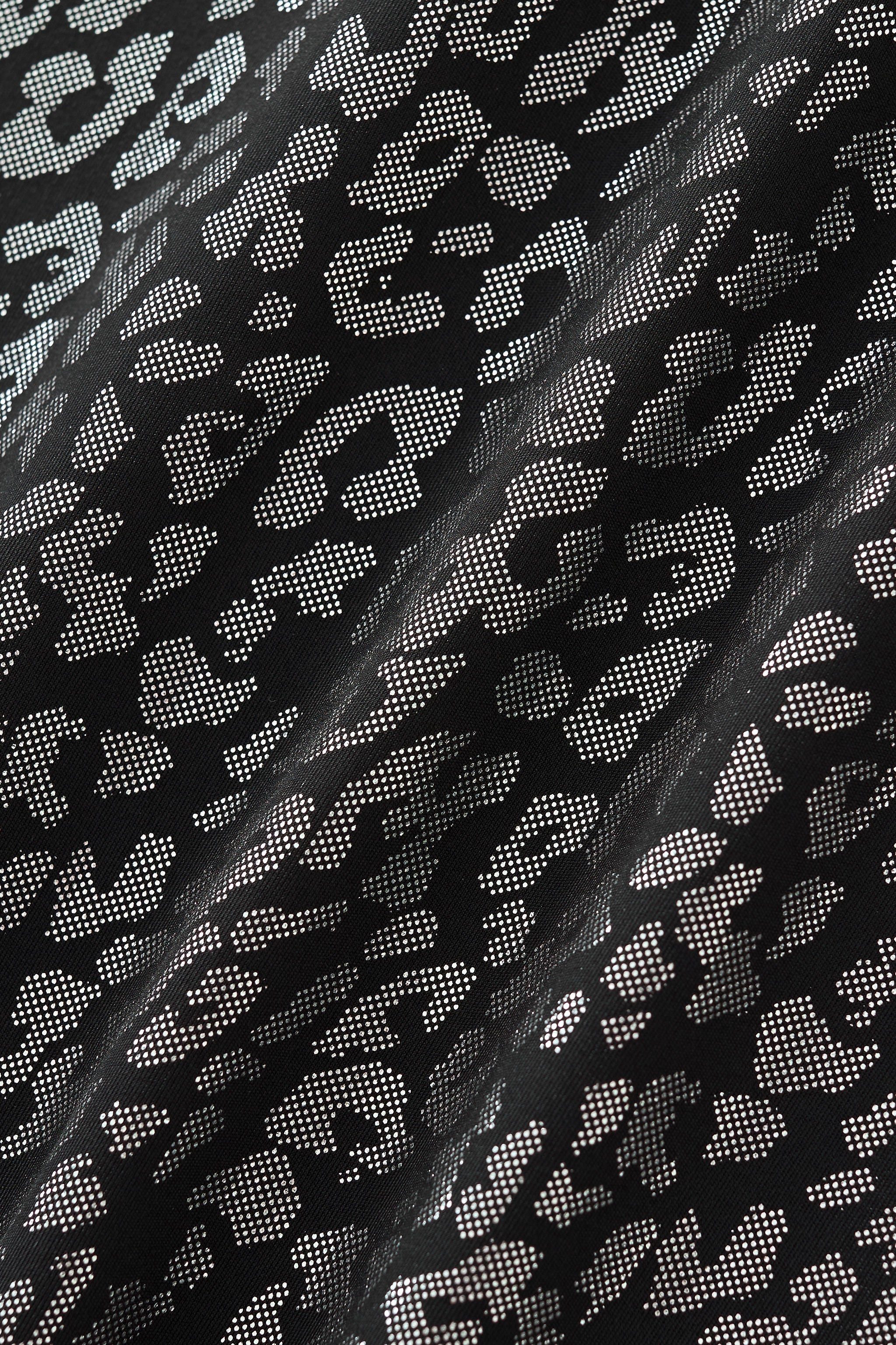 Tonal Leopard Jacquard Shirt BLACK